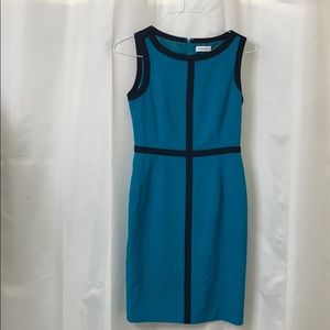 Black and Blue Calvin Klein Dress